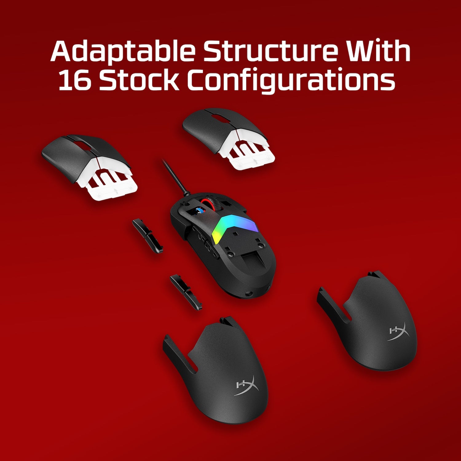 HyperX Pulsefire Saga Gaming Mouse - Wired RGB Ergonomic Mouse with 16,000 DPI for PC, Mac - Perfect for FPS, MOBA, and eSports Gaming
