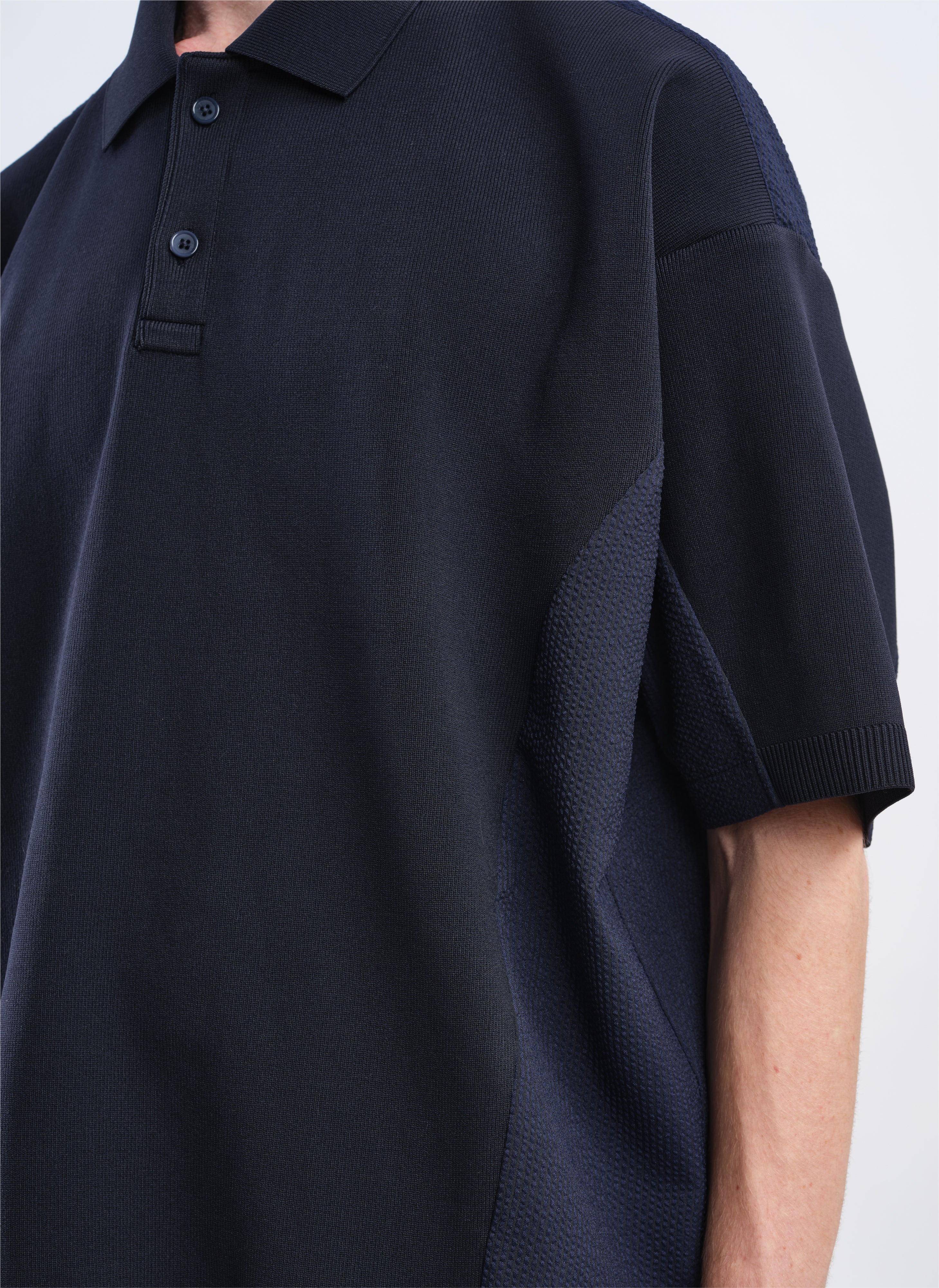 Men's Polyester Business Knit Polo Shirt - Breathable & Wrinkle-Resistant for Office & Casual Wear | Perfect for Work, Meetings & Smart Casual Outfits