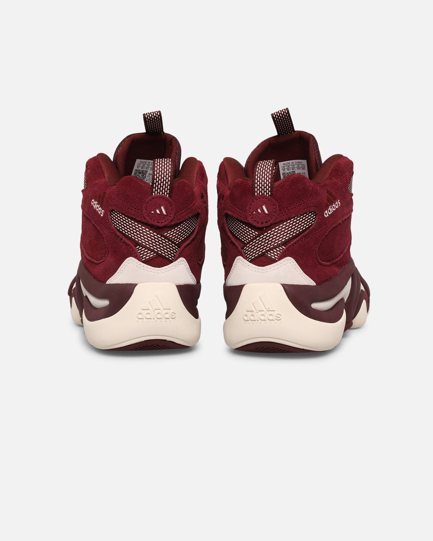 Adidas Crazy 8 Basketball Shoes for Men - Maroon Color High Performance Sneakers for Court Play and Street Style