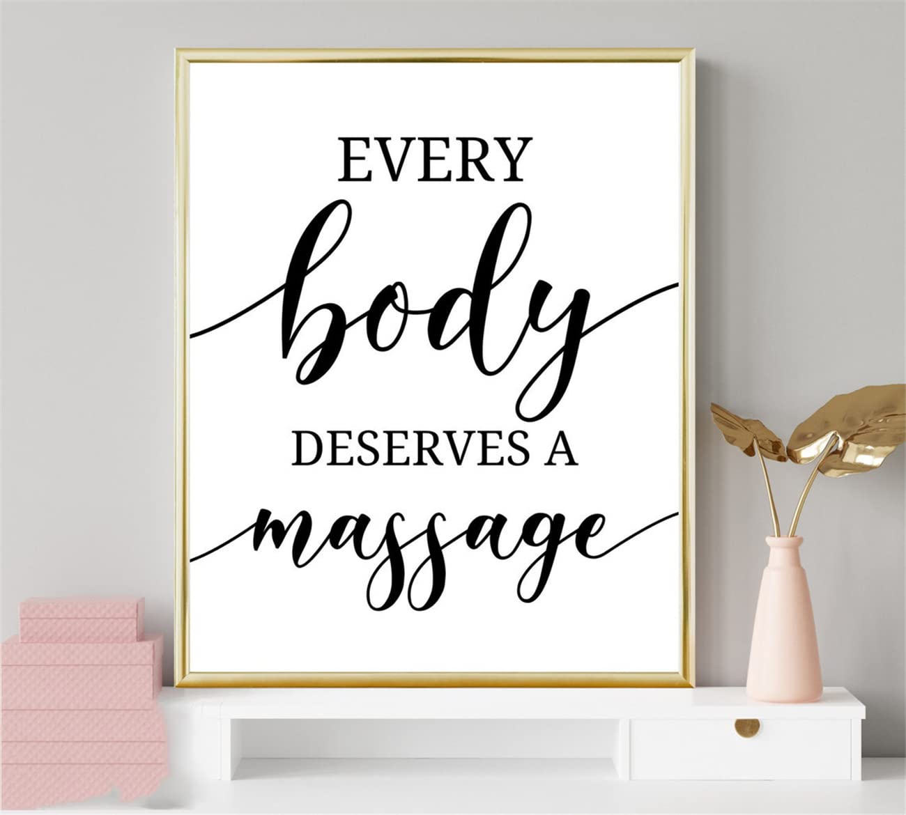 NATVVA Massage Therapy Wall Art Poster - Premium Canvas Prints for Massage Therapists, Spa Decor, Bathroom & Home Decor - Perfect for Relaxation Rooms, Yoga Studios & Wellness Centers