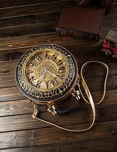 Vintage Steampunk Women's Leather Crossbody Bag - Fashion Pu Handbag for Casual & Evening Use