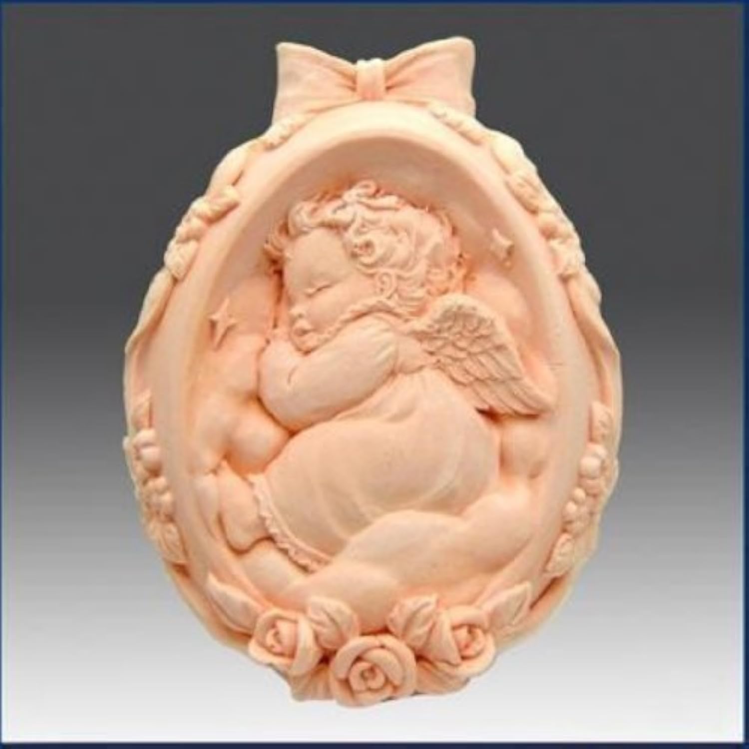 3D Rose Angel Silicone Mold for DIY Soap Making - Longzang S088 Handmade Craft Mold for Candles, Resin, Chocolate & Bath Bombs | Perfect for Wedding Favors, Home Decor & Gift Making
