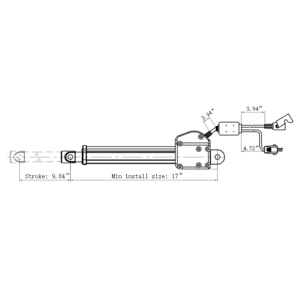 Kaidi KDYJT006-20 Linear Actuator Motor - Heavy Duty Replacement for Power Recliner Lift Chairs | Perfect for Home Medical Equipment & Mobility Assistance