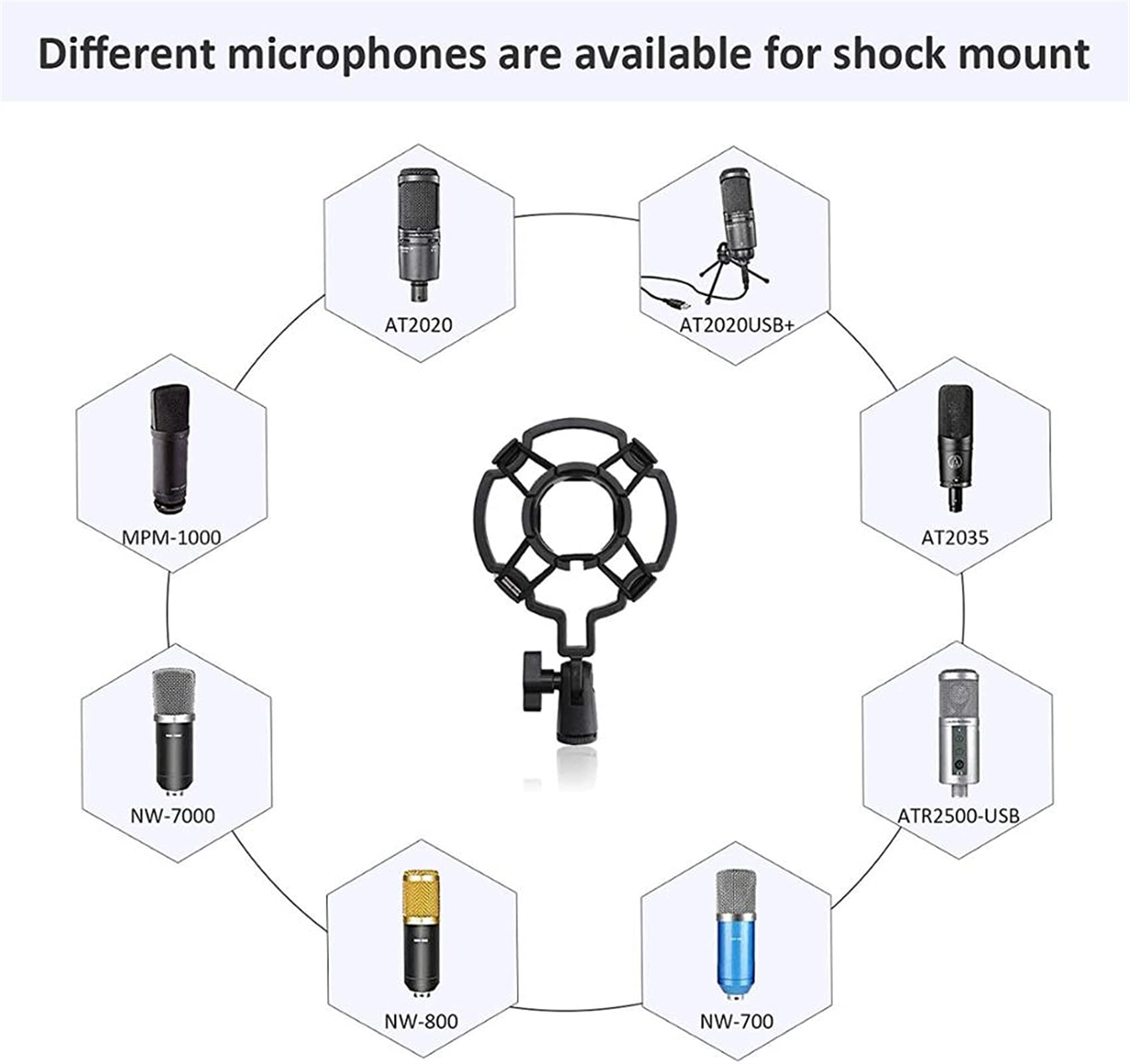 Adjustable Microphone Stand with Boom Arm & Phone Holder - Compatible with Blue, Snowball & Other USB Mics - White Studio Mic Stand for Podcasting, Streaming & Home Recording