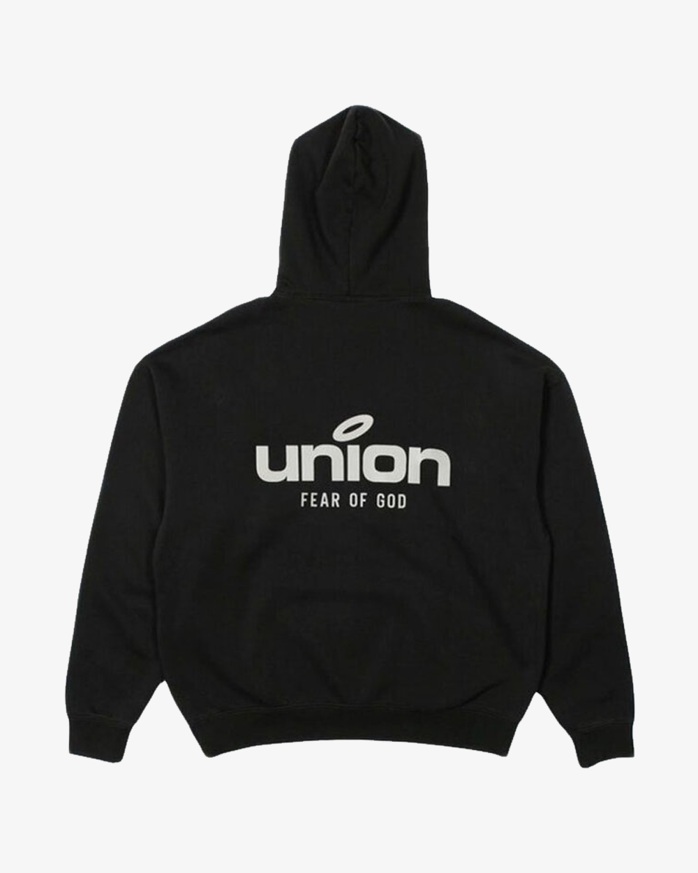 FOG ESSENTIALS X UNION FW21 30 Year Vintage Black Hoodie - Men's Streetwear Pullover for Urban Fashion & Casual Wear