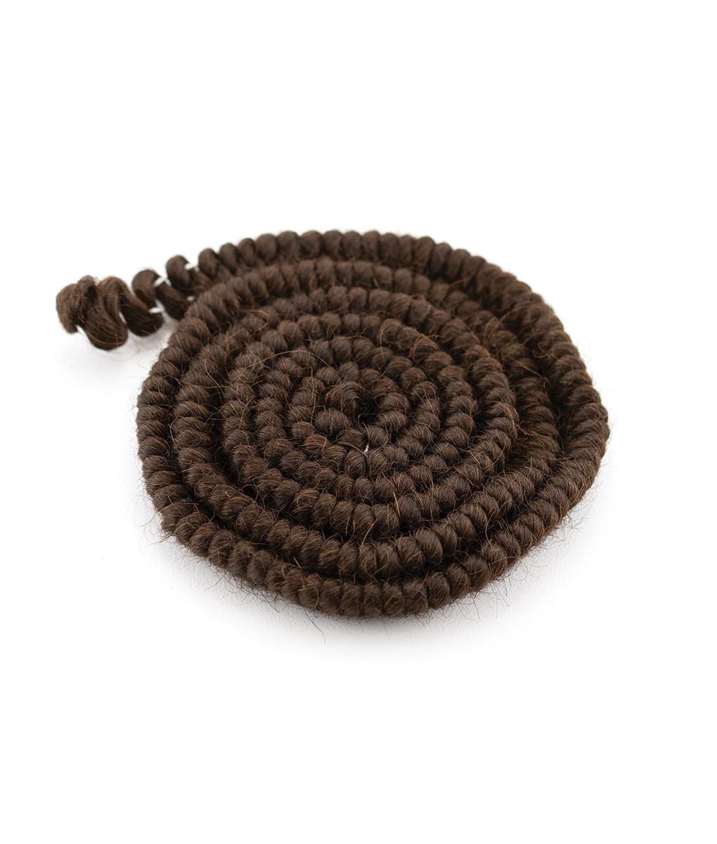 Bulk Crepe Wool Roving - 1 Yard Braided Wool for Needle Felting, Wet Felting & DIY Crafts - Perfect for Scarf Making, Home Decor & Fiber Art Projects