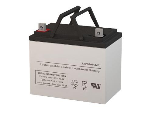 HZB12-70 12V 75AH Sealed Lead Acid (SLA) Replacement Battery with NB Terminals - Compatible with Power Wheels, Scooters, and Emergency Backup Systems