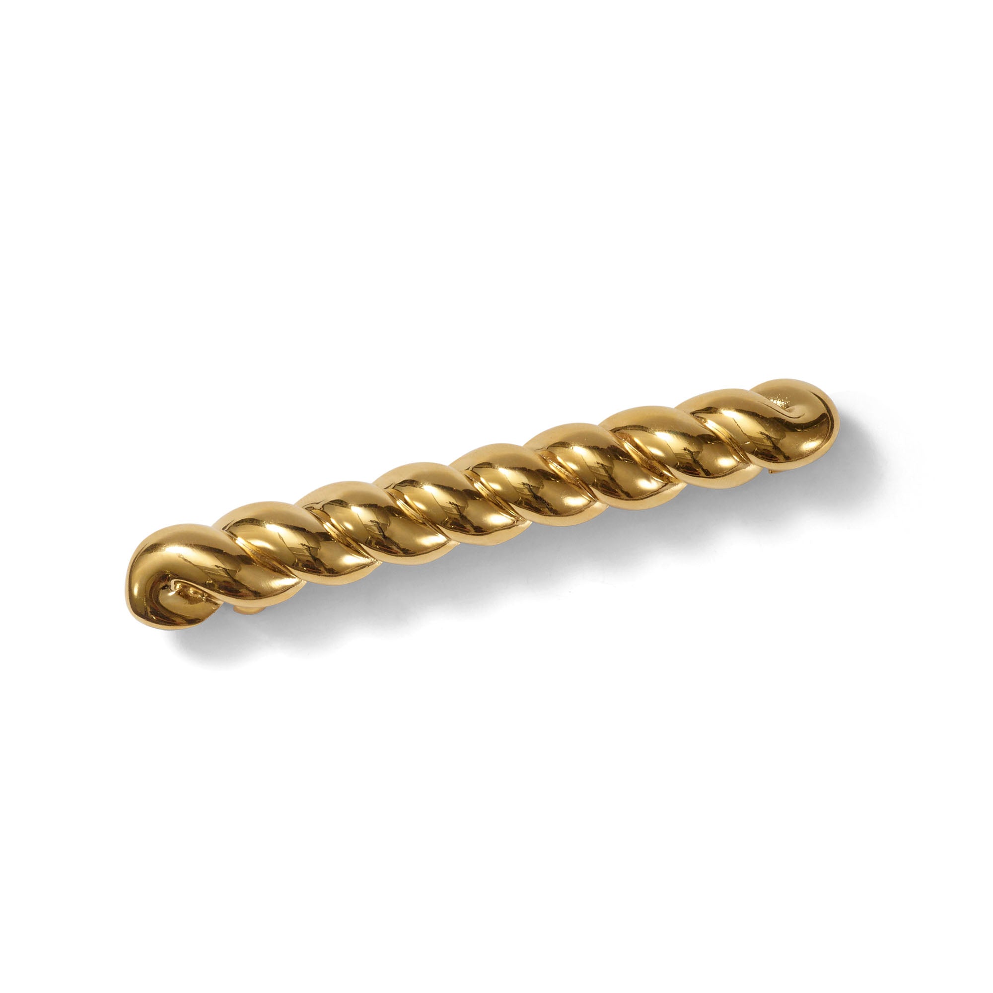 Elegant Glossy Twist Bar Hair Clip - Perfect for Weddings, Prom, and Everyday Hairstyles