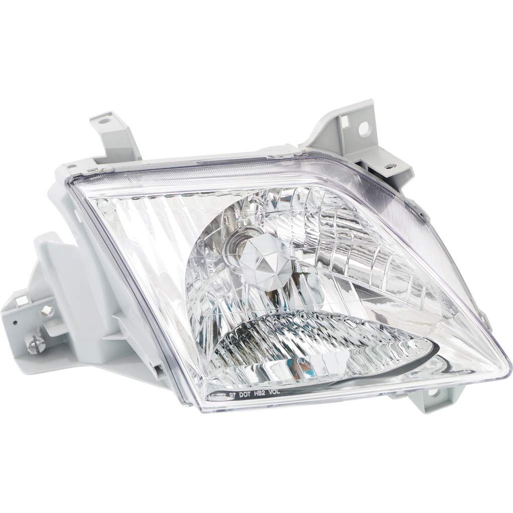 Mazda MPV 2000-2001 Passenger Side Headlight Assembly - Halogen Replacement (Part #MA2519104, LC62510K0B) - Perfect for Night Driving & Vehicle Restoration Projects