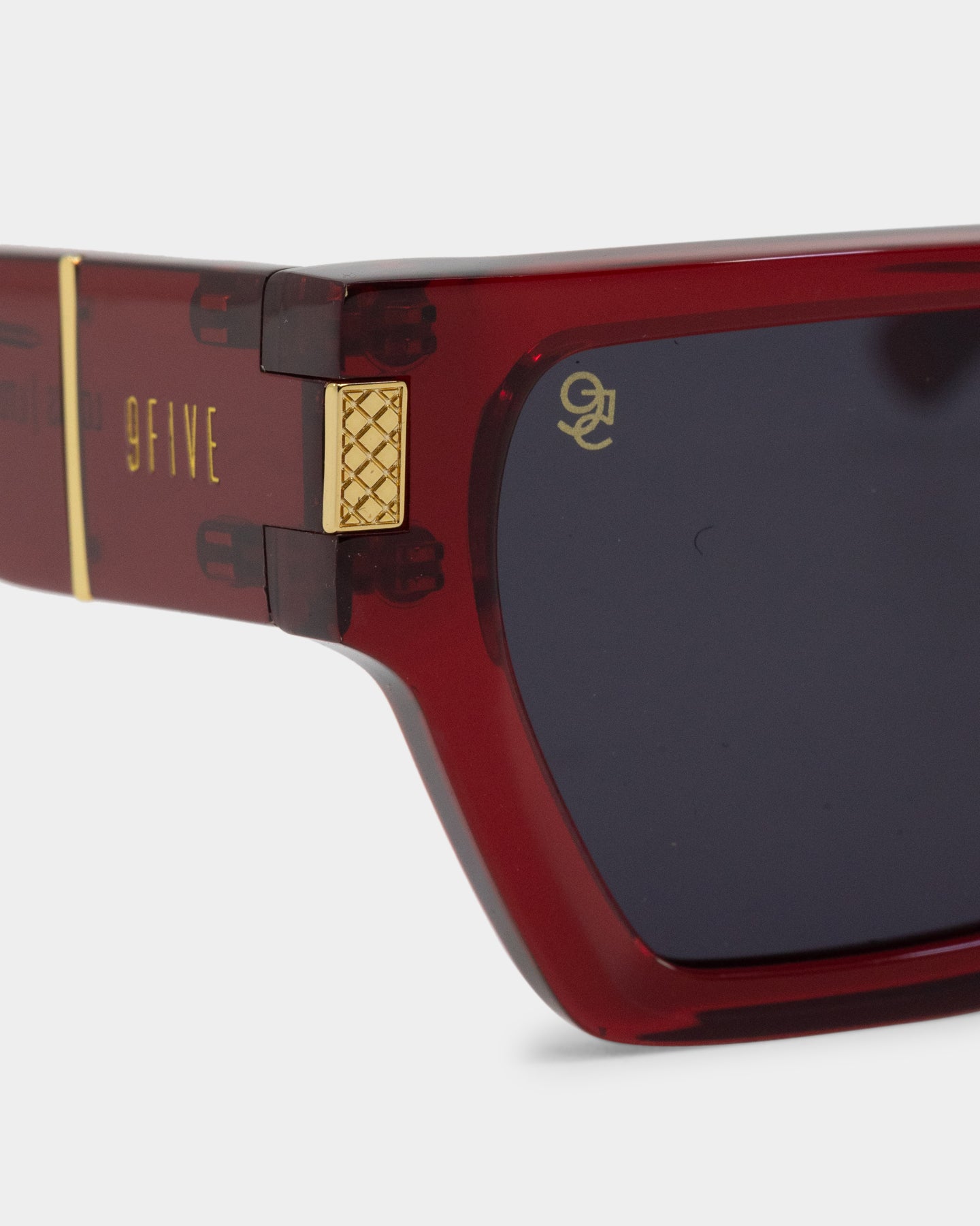 9FIVE Locks Sunglasses for Men & Women - Polarized UV Protection Aviator Style Shades in Maroon - Perfect for Driving, Outdoor Sports & Fashion Accessories