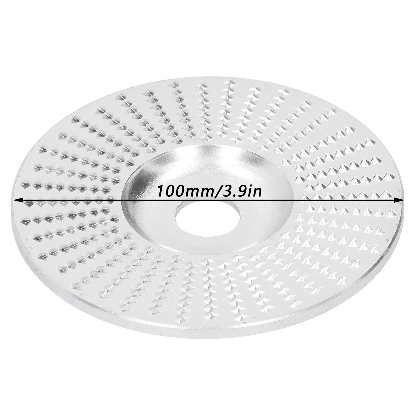 3.9 Inch Tungsten Carbide Angle Grinder Wheel - 1PC Quick Shaping Disc for Wood Polishing & Non-Metallic Material Grinding - Perfect for DIY Projects, Woodworking & Surface Preparation