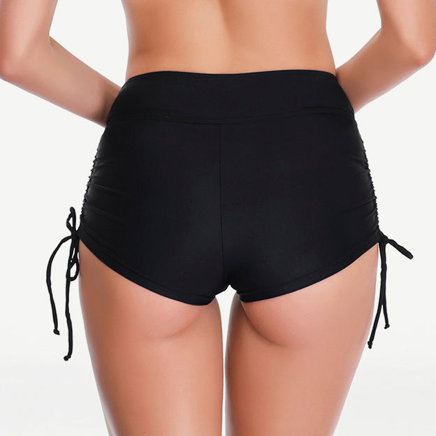 High Waist Full Coverage Bikini Bottom - Women's Swimwear for Beach, Pool & Vacation - Tummy Control & Comfortable Swim Shorts