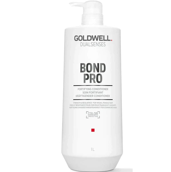 Goldwell DualSenses Bond Pro Fortifying Conditioner 1L - Repair & Strengthen Damaged Hair - Professional Salon Treatment for Dry, Brittle Hair - Perfect for Home & Salon Use