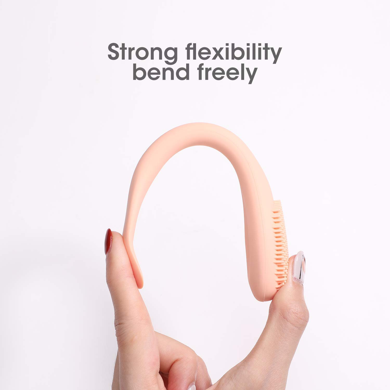 MobFest® Silicone Double-Ended Face Mask Brush - Soft Facial Cleansing & Exfoliating Tool for Skincare | Perfect for Applying Clay Masks, Serums & Creams