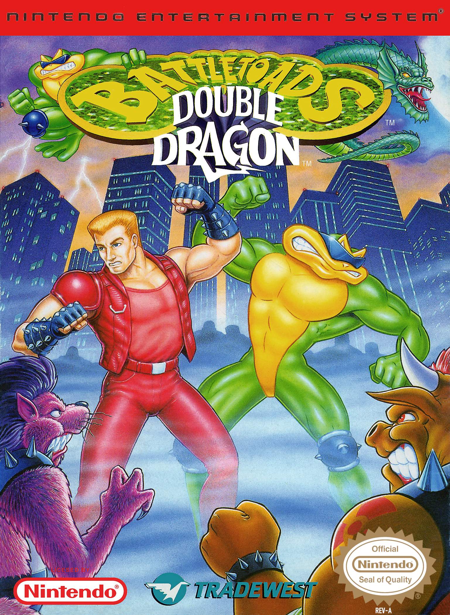 Battletoads and Double Dragon: The Ultimate Team - Retro Video Game for Nintendo & Sega - Perfect for Classic Gaming Nights & Collector's Display