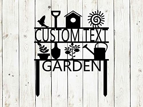 Custom Personalized Garden Sign - 17