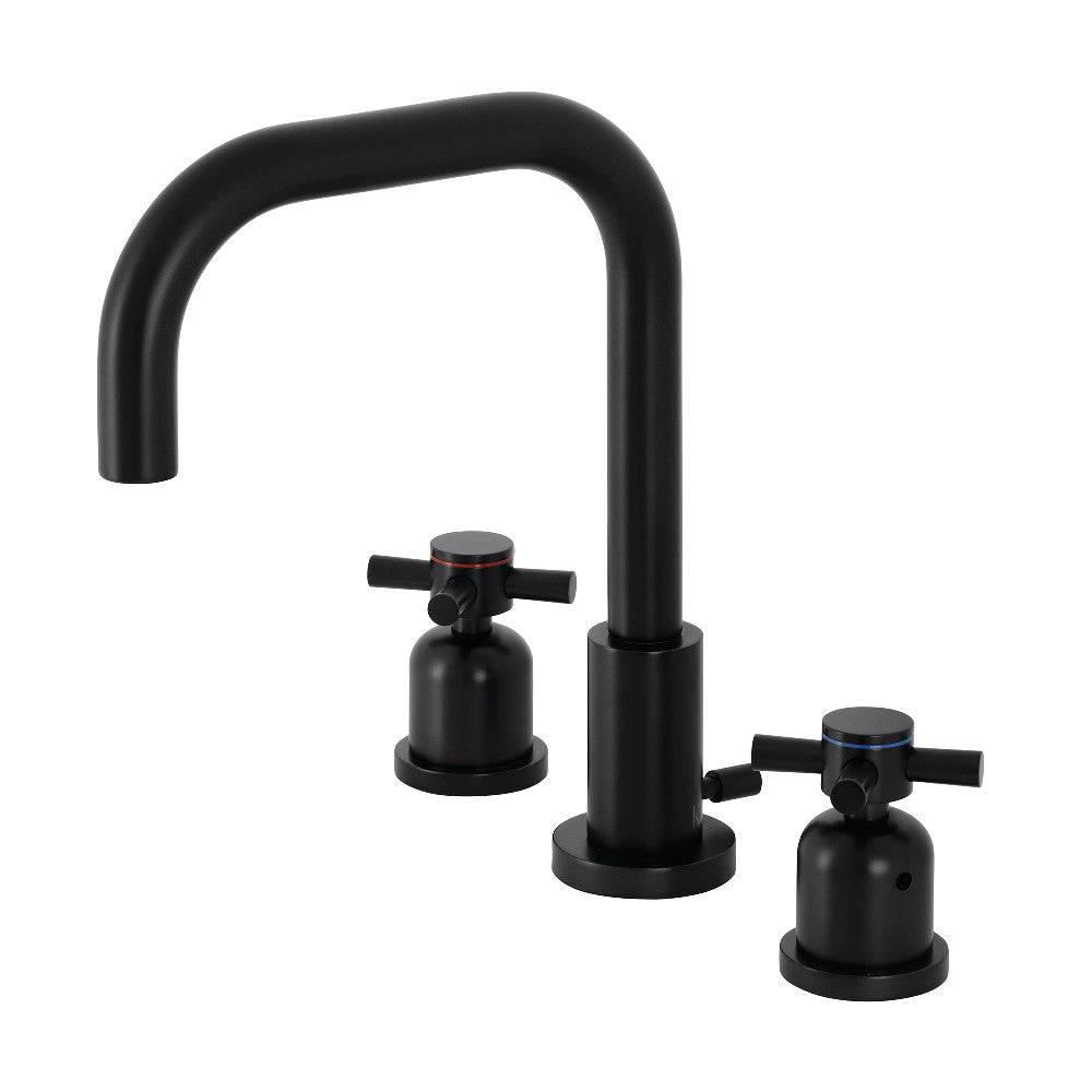 Kingston Brass FSC8930DX Concord Widespread Bathroom Faucet with Pop-Up Drain - Modern Chrome Finish for Vanity Sinks, Perfect for Home & Hotel Bathroom Renovations