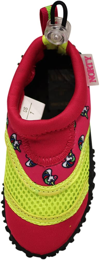 NORTY Wave Aqua Sock Water Shoes for Kids - Quick-Dry Swim & Beach Shoes with Non-Slip Sole - Perfect for Pool, Ocean, Water Park & Outdoor Activities