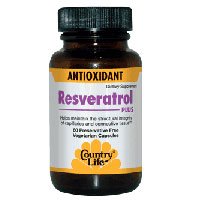 Country Life Vitamins Resveratrol Plus 120 Capsules - Antioxidant Supplement for Heart Health & Anti-Aging - Supports Cellular Health & Vitality - Perfect for Daily Wellness Routine & Active Lifestyle