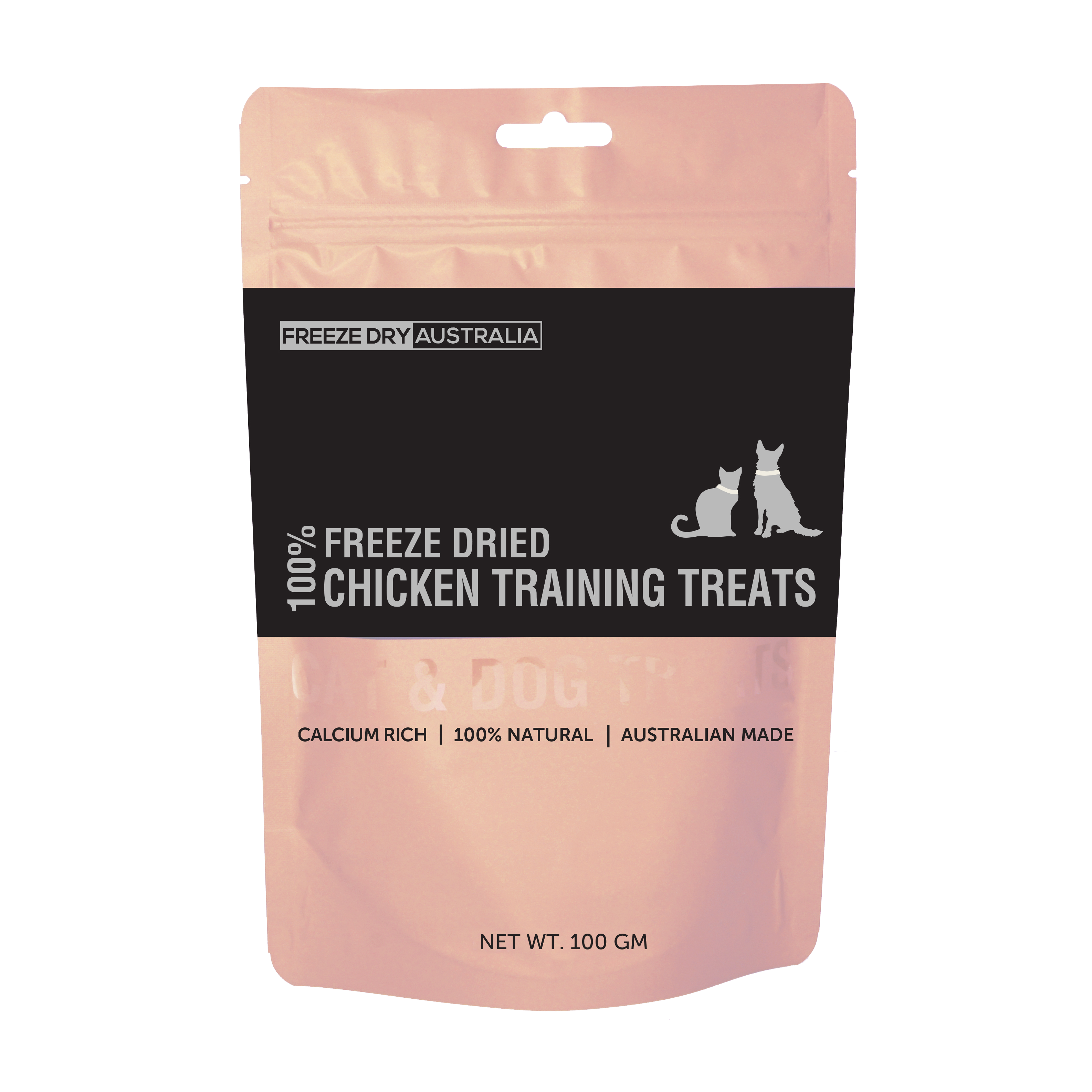 Premium Freeze-Dried Australian Chicken Treats for Dogs & Cats - 100g, High-Protein, Grain-Free, All-Natural Training Snacks - Perfect for Reward, Training & On-the-Go Pet Nutrition