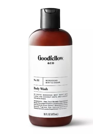 Goodfellow & Co™ Moroccan Mint & Cedar Body Wash - 16 fl oz | Refreshing & Invigorating Shower Gel for Men & Women | Perfect for Daily Use, Gym & Spa Relaxation