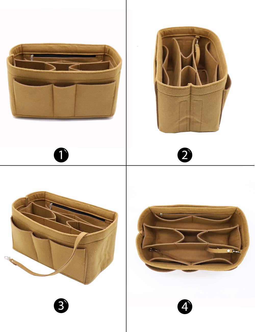 LEXSION Felt Insert Bag Organizer - Purse Organizer for Handbags - Fits Speedy & Neverfull Bags - Perfect for Travel, Work & Daily Use