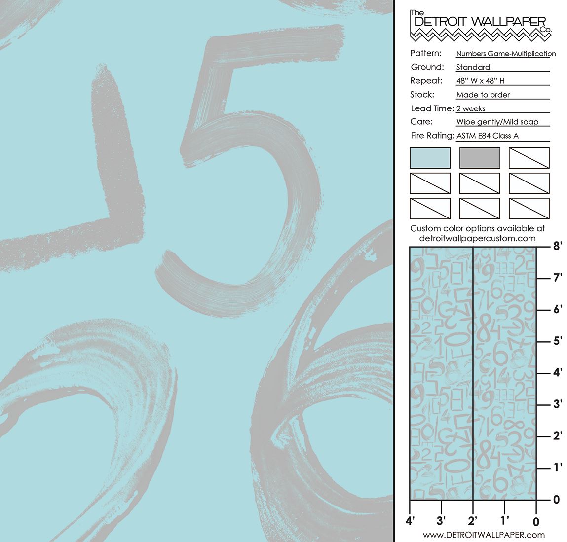 Numbers Game Multiplication Wallpaper - Fun Educational Math Decor for Kids' Rooms & Classrooms | Perfect for Learning & Play
