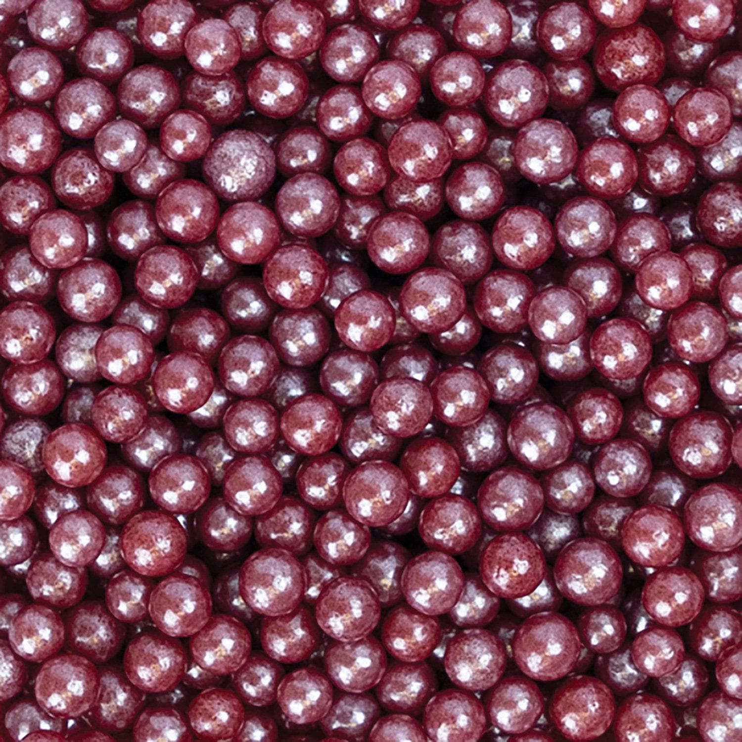 Cranberry Pearl 4mm Beads Sprinkles | Bulk 48-Pack for Cake Decorating, Jewelry Making & DIY Crafts | Private Label Wholesale