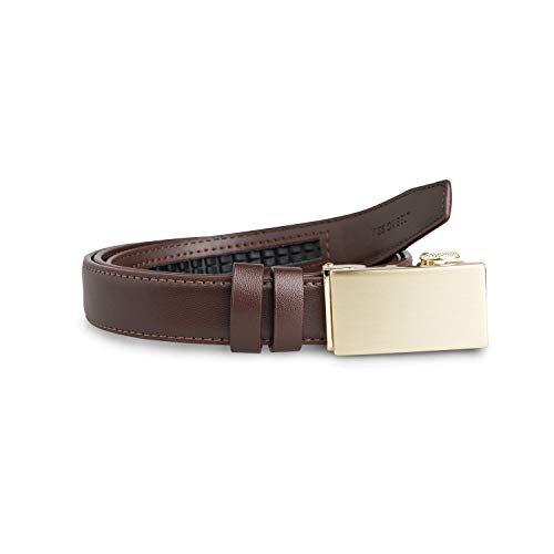30mm 24k Gold Buckle & Mocha Brown Leather