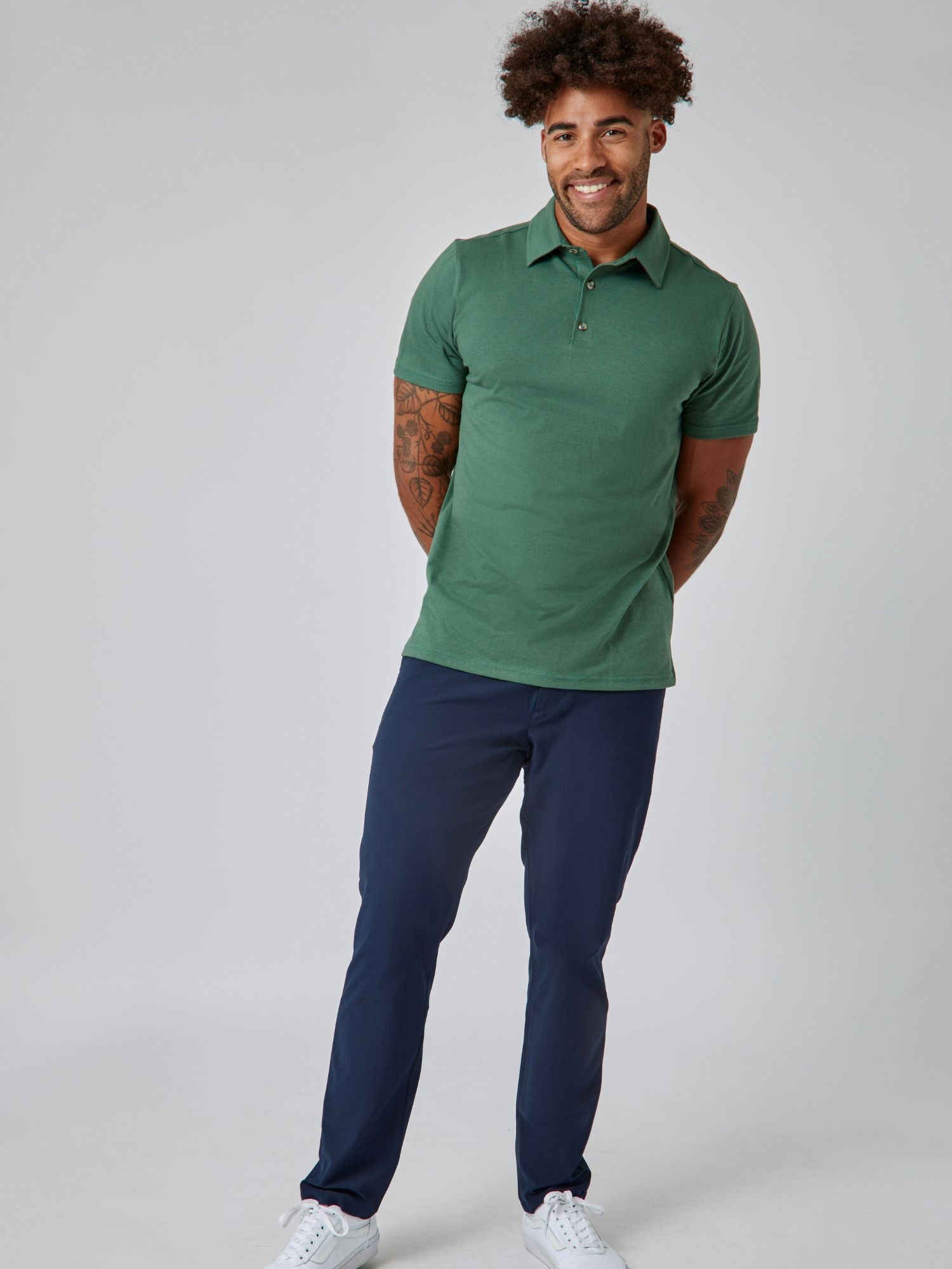 Alpine Green Torrey Polo Shirt for Men - Premium Cotton Casual Wear - Perfect for Golf, Office & Outdoor Activities | FINAL SALE