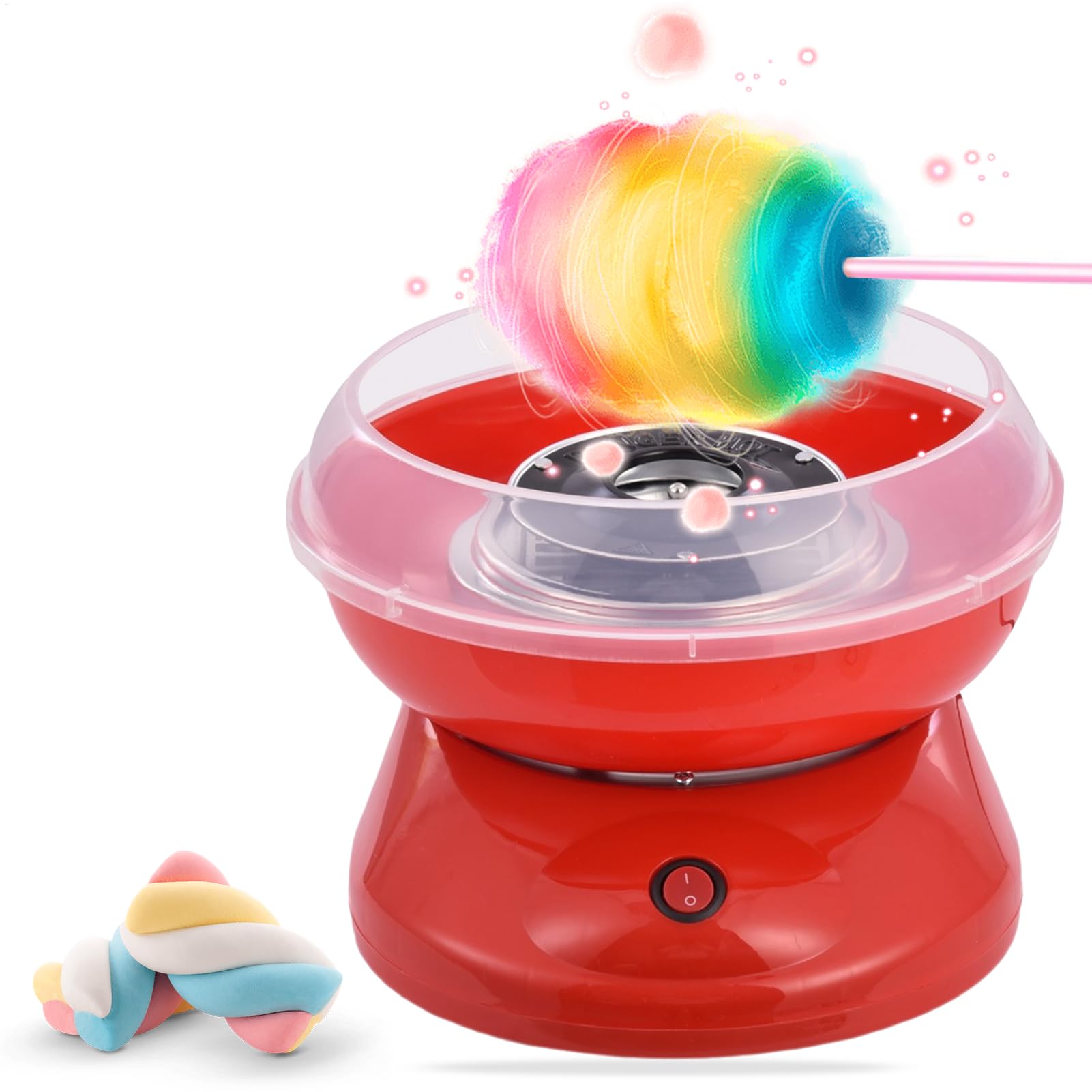 Commercial Electric Cotton Candy Maker Machine 110V 500W - Blue Floss Candy Spinner for Kids, Birthday Parties, Festivals & Home Use - Perfect for Carnivals, School Events & Family Gatherings