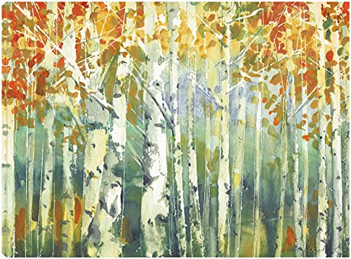 Abstract Birch Trees Warm