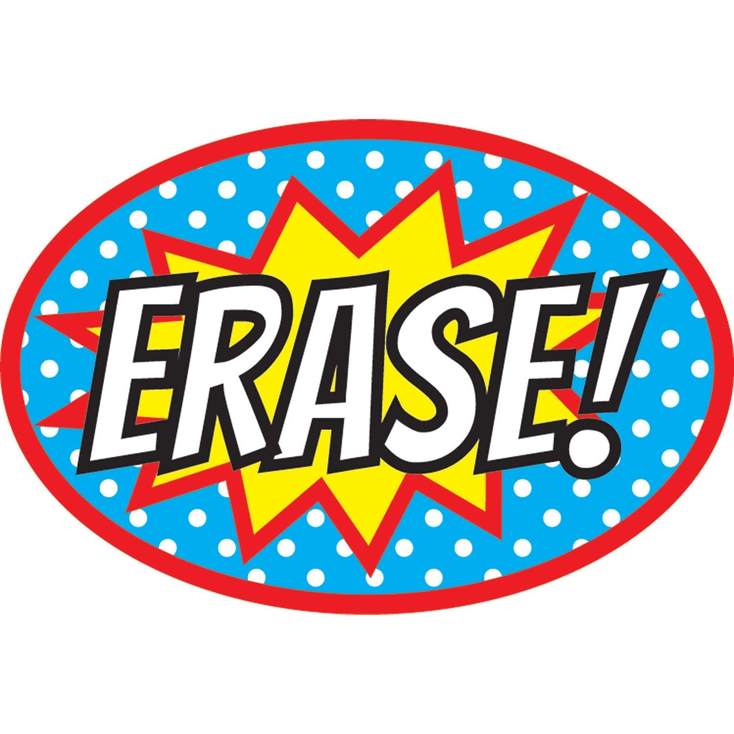Ashley Productions Superhero Magnetic Whiteboard Eraser - Fun & Effective Classroom & Office Whiteboard Cleaner for Kids & Teachers