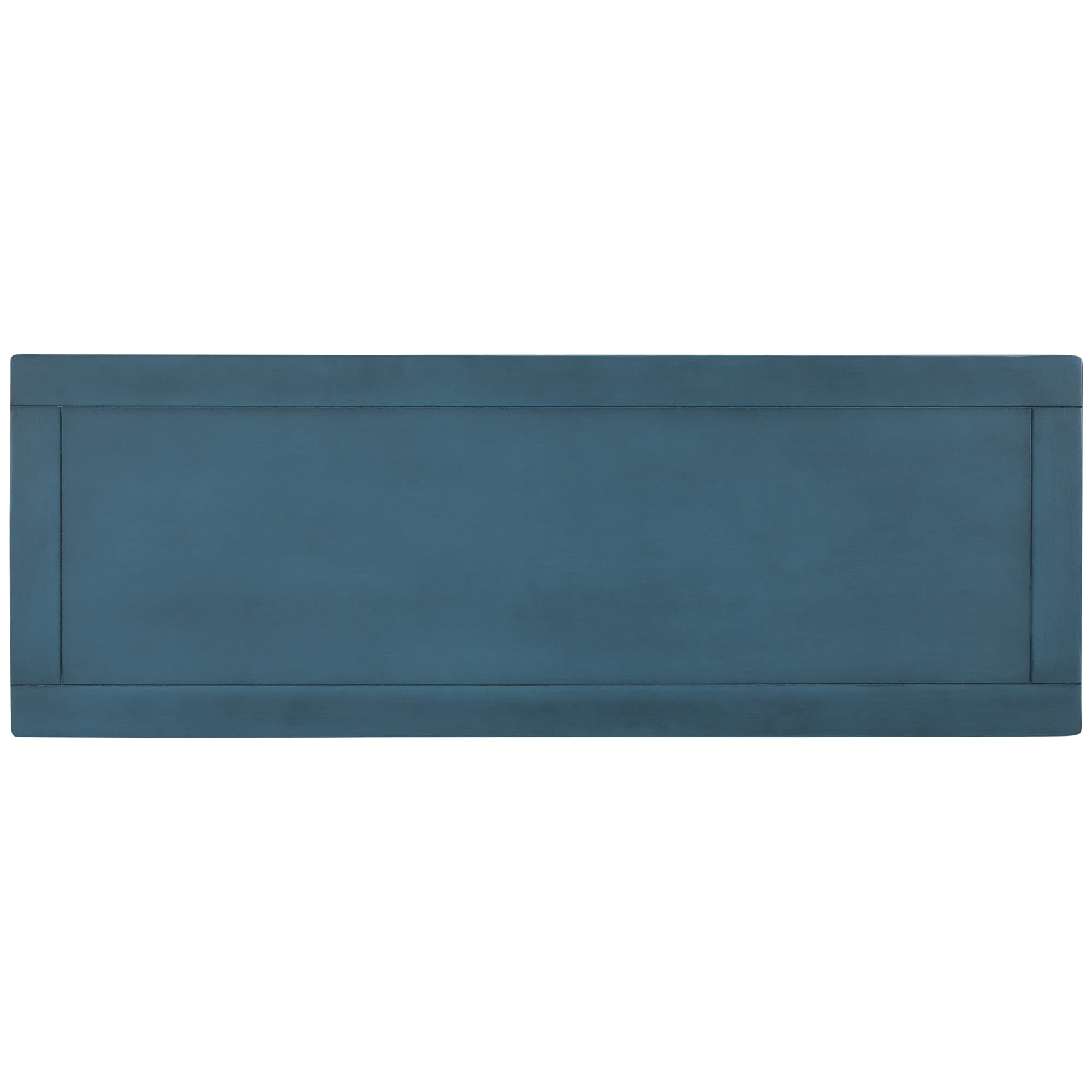 Modern Retro Style Console Table with 3 Storage Drawers - Solid Wood Sofa Table, Entryway Sideboard & Hallway Buffet Table for Living Room - Navy Blue (Perfect for Small Spaces & Home Decor)