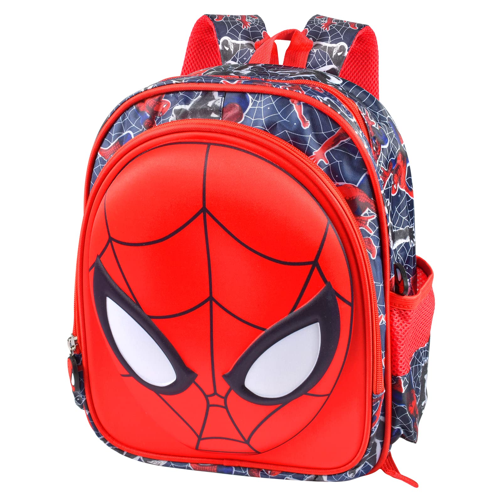 **Spider-Man Kids Backpack for School & Travel - Marvel Superhero Backpack with Side Mesh Pocket for Boys & Girls | Durable Toddler Backpack for Daily Use, School, Day Trips & Outdoor Adventures**