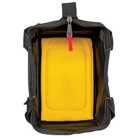 2 Piece Wide Mouth Tool Bag Set - Heavy Duty Durable Construction for Electricians & Contractors - Perfect for Organizing Tools On the Job Site or DIY Projects