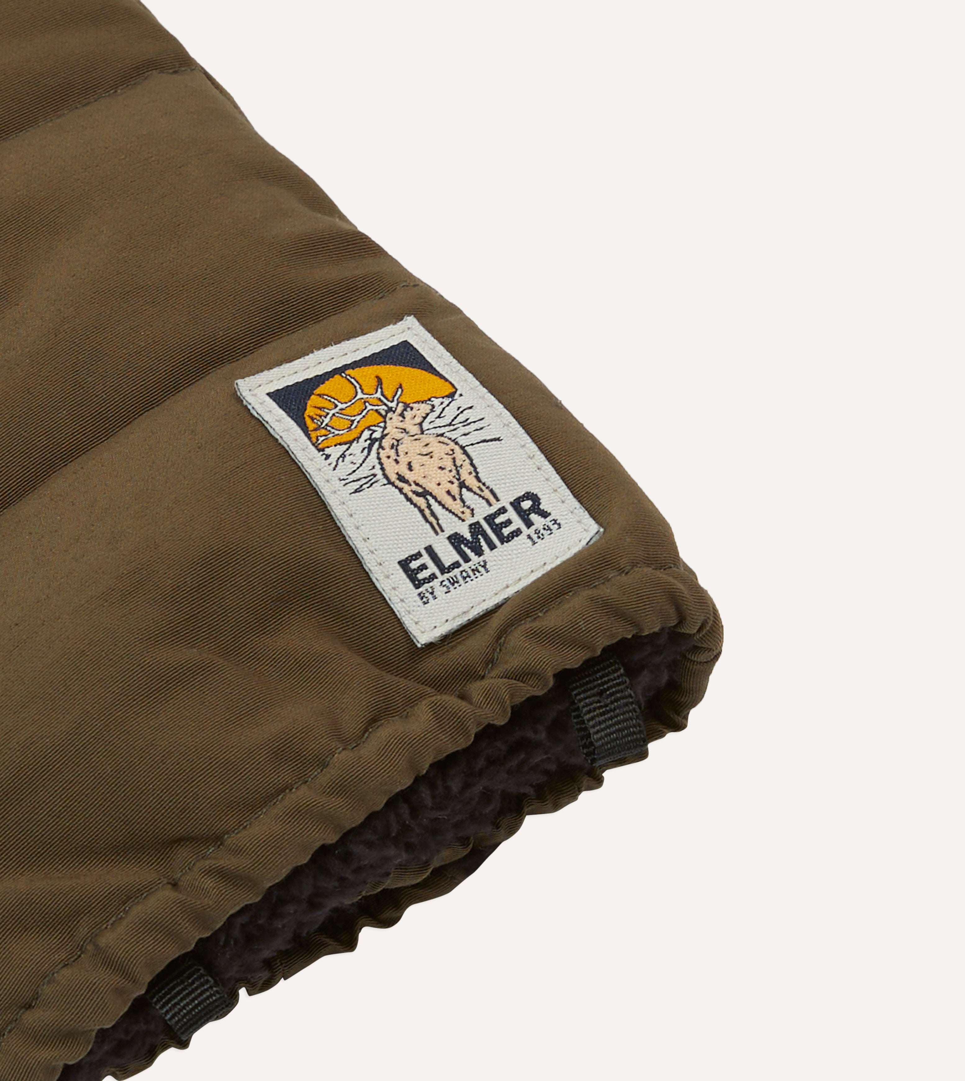 Elmer Khaki Down Mittens - Warm Winter Gloves for Men & Women - Perfect for Skiing, Snowboarding & Outdoor Activities