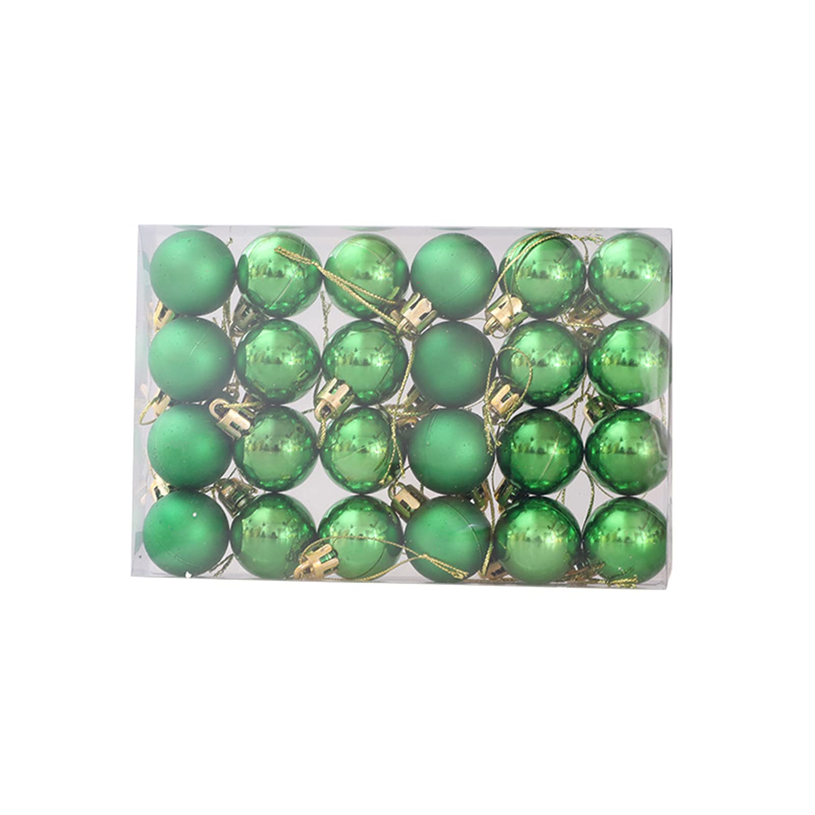 24Pcs Shatterproof Christmas Tree Ball Ornaments Set - Glitter Baubles with Electroplated Surface for Xmas Tree & Party Decorations | Durable Plastic Hanging Balls for Holiday Home, Office & Festive Celebrations