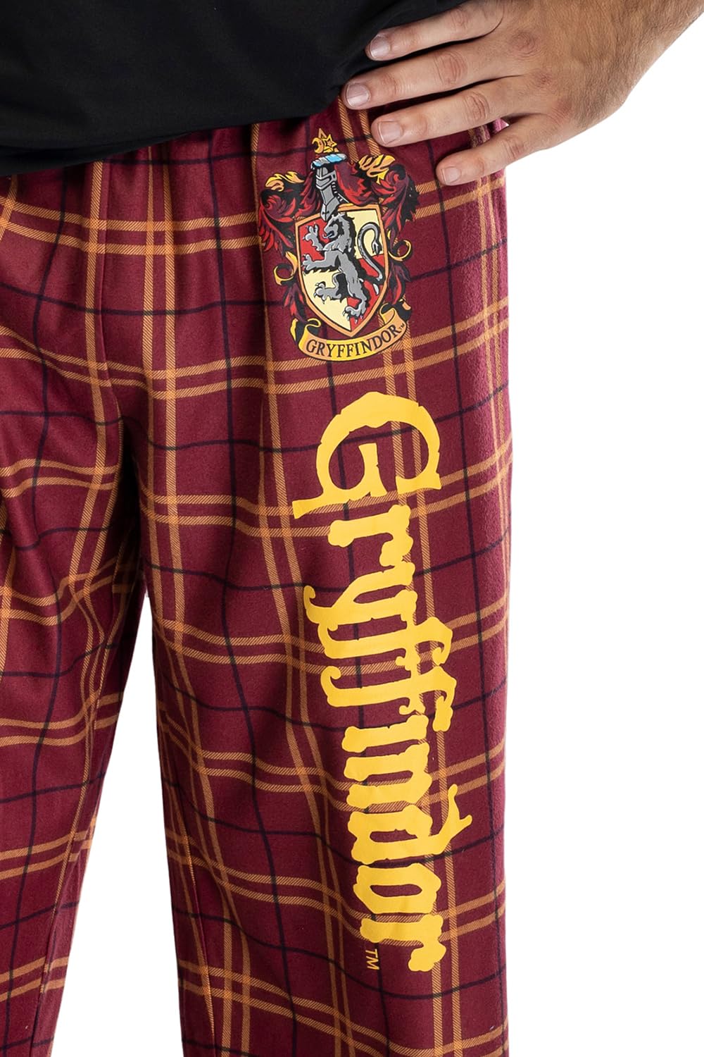 Harry Potter House Crest Plaid Pajama Pants for Adults - Gryffindor, Ravenclaw, Slytherin & Hufflepuff Styles | Cozy Sleepwear & Lounge Pants for Movie Nights & Potterhead Gifts