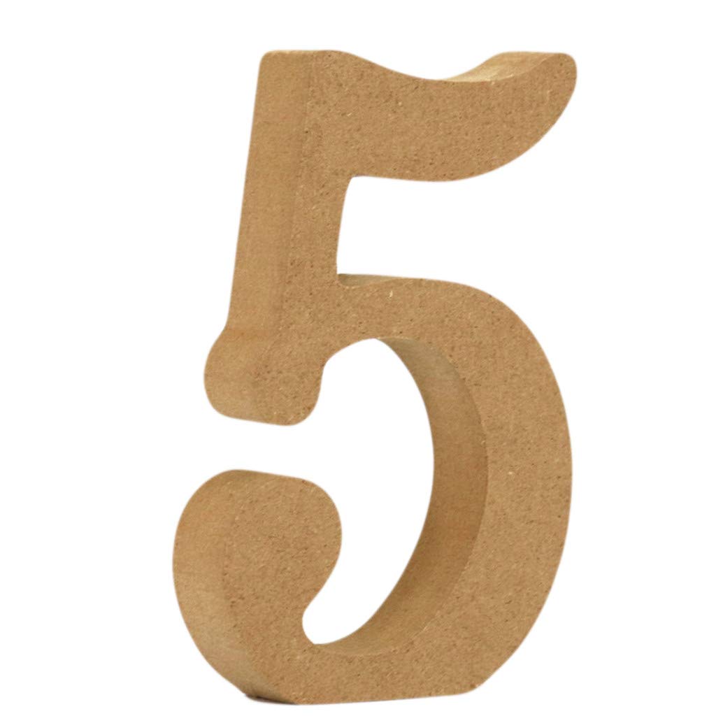 Wooden Alphabet Party Decorations - Wedding, Birthday, Christmas Home Decor - Blue & Gold Log Numbers (Letter E, One Size) - Perfect for Baby Showers, Nursery Room & Holiday Celebrations