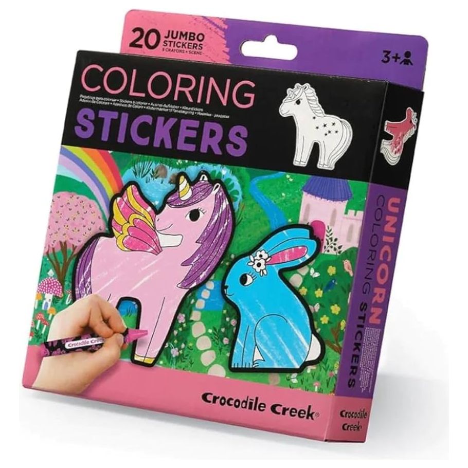 Unicorn Coloring Stickers for Kids - Fun DIY Art & Craft Activity for Birthday Parties, School Projects & Creative Play