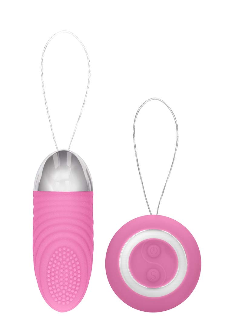 Simplicity by Shots America - Ethan - Rechargeable Wireless Remote Control Vibrating Egg - Pink - Adult Intimate Toy for Couples Play & Solo Pleasure