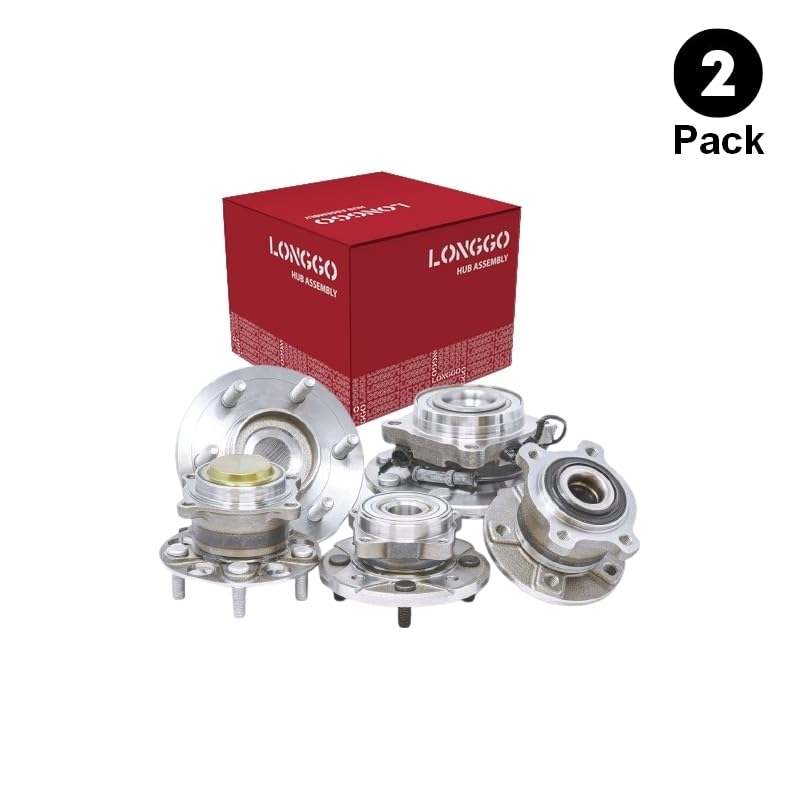 Premium 2-Pack Front & Rear Wheel Bearing Hub Assembly with ABS & 6-Lug - Compatible with Buick Enclave 2008-2017, Chevy Traverse 2009-2017, GMC Acadia, Saturn Outlook - Perfect for Smooth Ride & Enhanced Safety on Highways & Rough Terrains