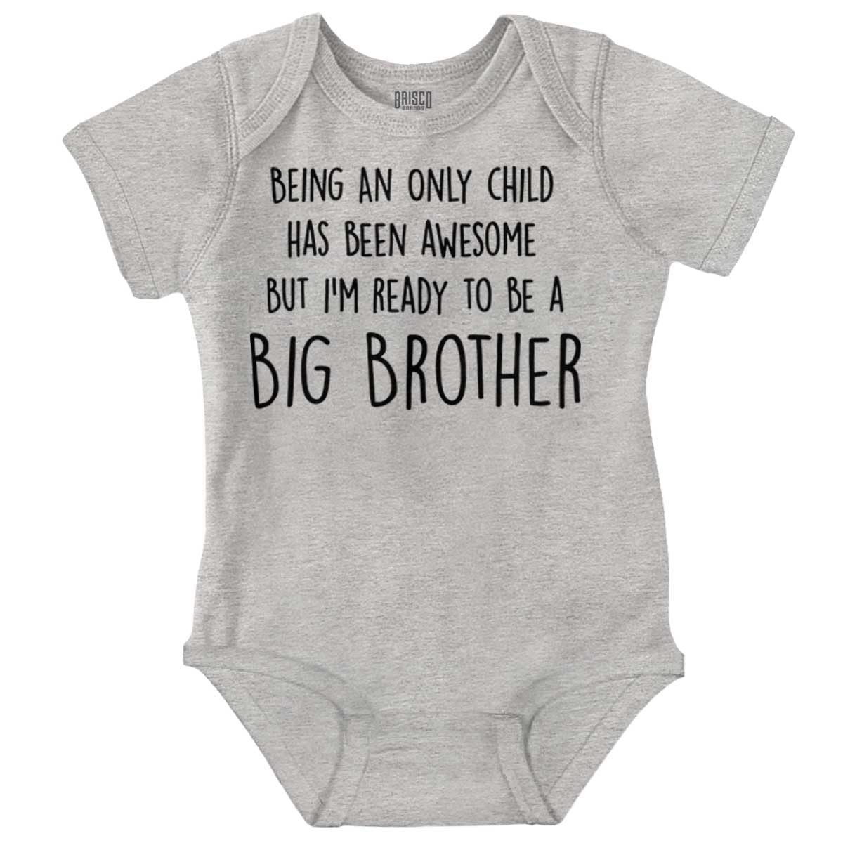 Big Brother's New Baby Announcement Bodysuit - Cute Baby Boy Outfit for Sibling Photo Shoots & Gender Reveal Parties