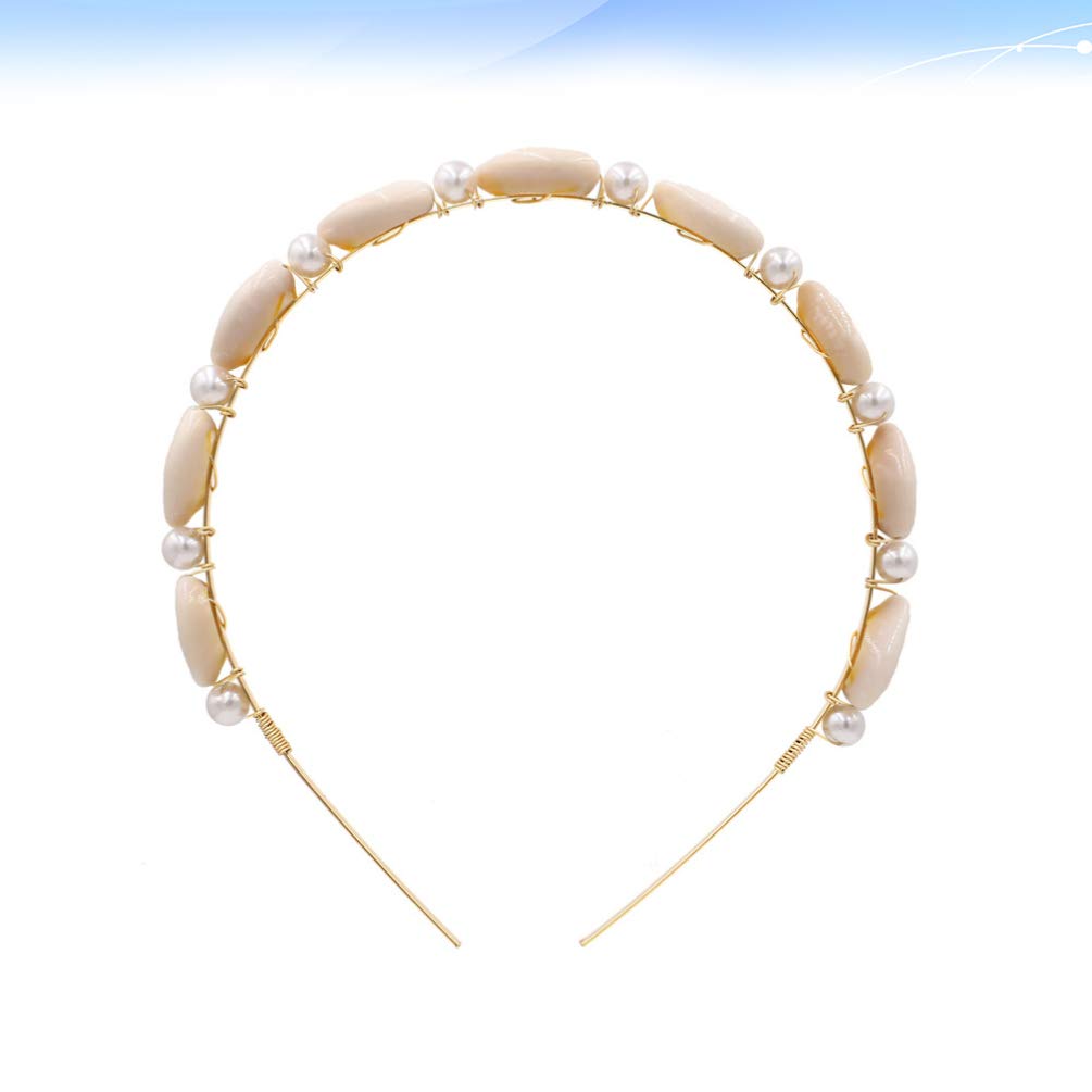 Boho Pearl Shell Headband for Beach & Summer Fashion