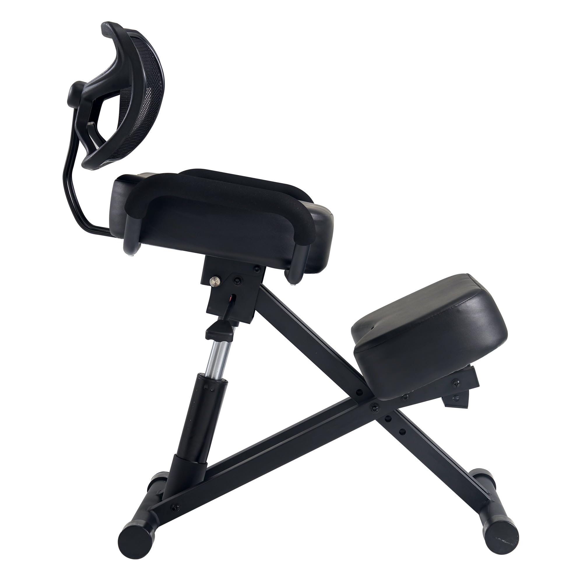 Ergonomic Kneeling Chair with Back Support - Adjustable Posture Correction Stool for Office & Home - Angled Seat Design Improves Spinal Alignment - Perfect for Meditation, Desk Work & Pain Relief