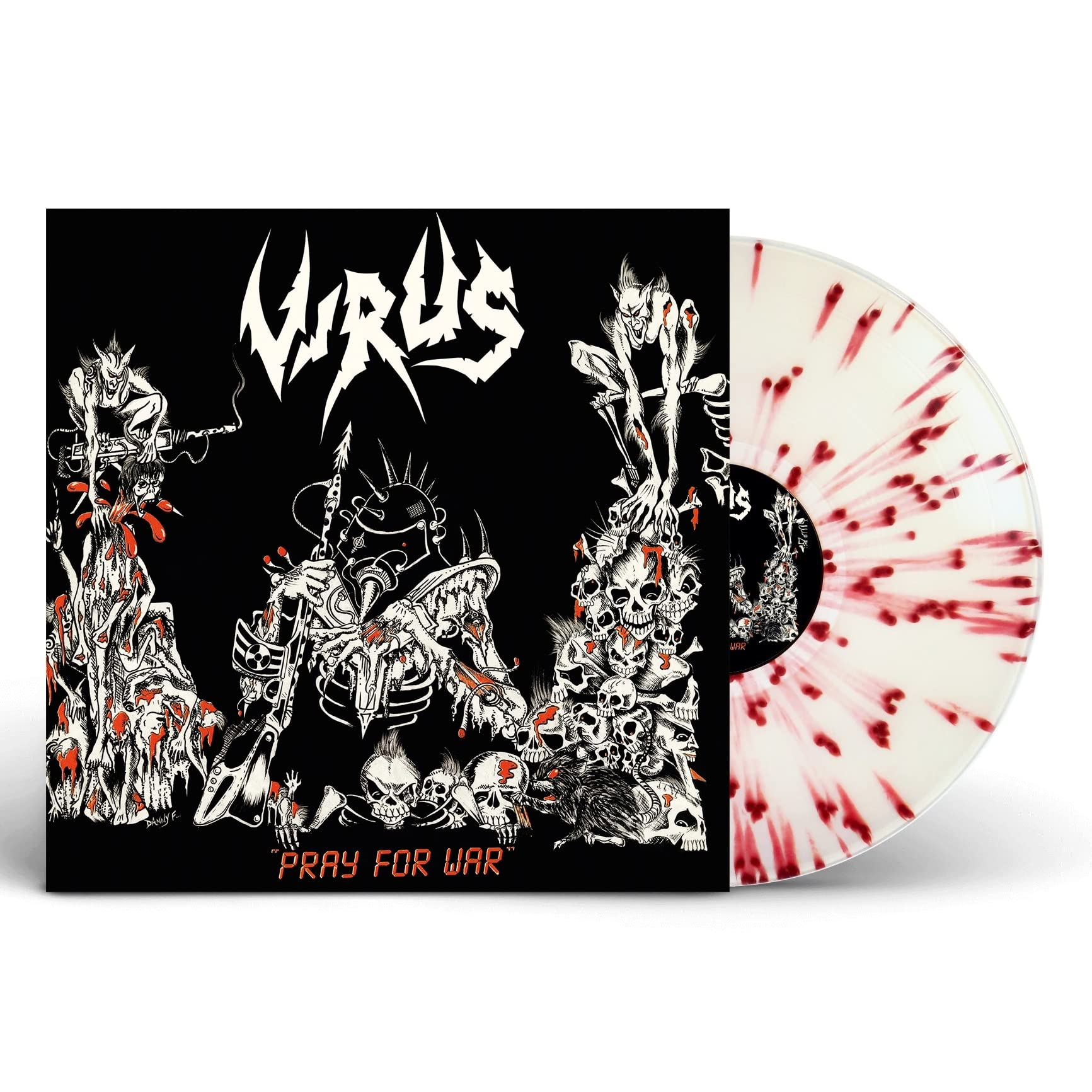 Pray For War - White & Red Splatter Vinyl Record | Limited Edition Punk Rock Music LP | Perfect for Collectors & Music Enthusiasts | Great for Home Decor, Gifts & Vinyl Collections