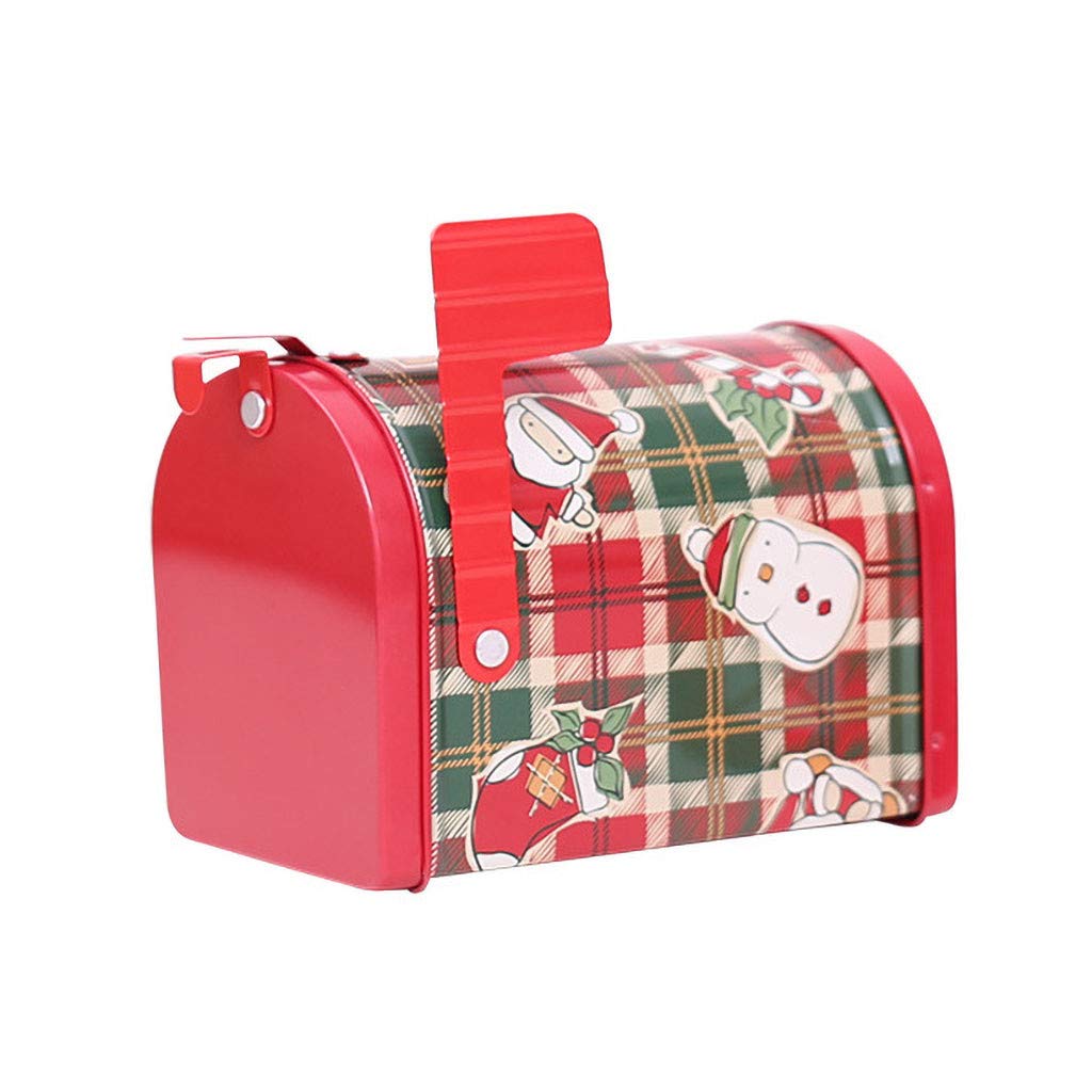 Binory Christmas Candy Box - Empty Metal Tin Containers for Holiday Treats, Gift Cards & Small Items | Perfect for Kids' Party Favors, Home Decor & Festive Storage | Great for Candy, Chocolate & Holiday Gifts