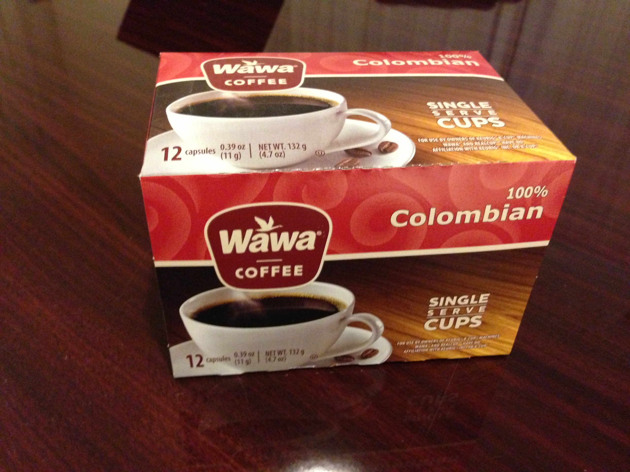 Premium Wawa Coffee Single Serve K-Cups for Keurig Brewers - 100% Colombian Dark Roast | Compatible with All Keurig Machines | Perfect for Home, Office & Morning Energy Boost