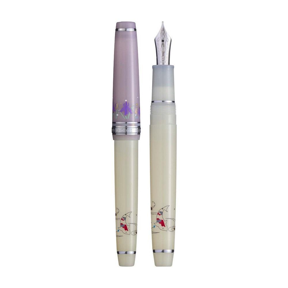 Sailor Fountain Pen Pro Gear Slim Princess Raden - Premium Japanese Writing Pen for Calligraphy, Note Taking & Gift Giving - Elegant Raden Design for Professionals & Collectors
